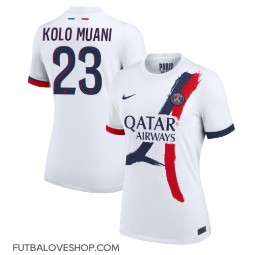 Dres Paris Saint-Germain Randal Kolo Muani #23 Preč pre Ženy 2024-25 Krátky Rukáv